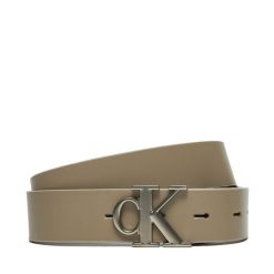Pasek Damski Calvin Klein Jeans. Brązowe paski Calvin Klein Jeans, bez wzorów, z jeansu. Za 219.99 zł.