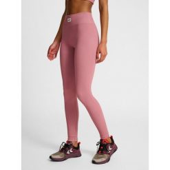 Damskie legginsy bezszwowe Hummel Pulse. Fioletowe legginsy Hummel, bez wzorów, sportowe. Za 163.50 zł.