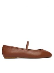 LAUREN RALPH LAUREN Baleriny 802977874002 Brązowy. Brązowe baleriny Lauren Ralph Lauren, bez wzorów, ze skóry, bez obcasa, bez zapięcia. Za 599.99 zł.