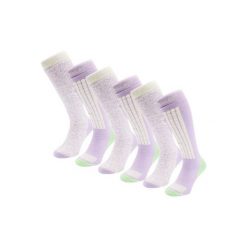 Skarpety narciarskie - Damskie - 6 par - Białe wielokolorowe. Białe skarpetki POEDERBAAS, bez wzorów, z wełny. W wyprzedaży za 329.62 zł.