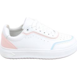 Buty sportowe Eila Pink białe niebieskie różowe. Białe buty treningowe INNA MARKA, bez wzorów, z materiału, bez zapięcia. Za 128.52 zł.