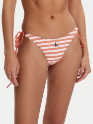 Calvin Klein Swimwear Dół od bikini LV00Q61215 Pomarańczowy. Brązowe bikini Calvin Klein Swimwear, bez wzorów, z syntetyku. Za 189.99 zł.