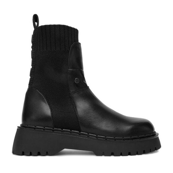 Sztyblety G-Star Raw. Czarne botki G-Star Raw, bez wzorów, retro, bez obcasa, na płaskiej podeszwie, bez zapięcia. Za 359.99 zł.