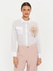 ViCOLO Koszula TB2710 Biały Regular Fit. Białe koszule ViCOLO, bez wzorów, z bawełny, bez kołnierzyka, bez ramiączek. Za 189.99 zł.