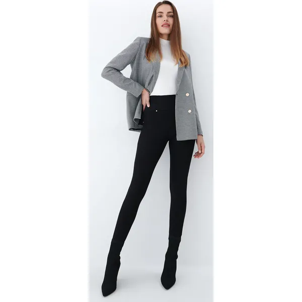 Legginsy z wysokim stanem - Czarny. Czarne legginsy Mohito, bez wzorów. Za 89.99 zł.