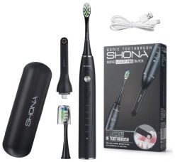 Szczoteczka soniczna Shona Sonic Vision Pro + kamera Wi-Fi czarny. Szczoteczki elektryczne i soniczne Shona Med. Za 199.00 zł.