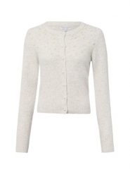 Marie Lund sweter z domieszką wełny Kobiety szary, S. Szare swetry Marie Lund, s, bez wzorów, z wełny, bez ramiączek. Za 179.95 zł.