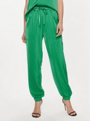 Vero Moda Spodnie materiałowe Marys Dana 10300405 Zielony Loose Fit. Zielone spodnie materiałowe Vero Moda, bez wzorów, z materiału. Za 69.99 zł.