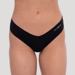 Figi damskie bezszwowe Comfy 3Pak. Czarne figi GYMBEAM, bez wzorów, z elastanu. Za 80.90 zł.