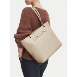 Torebka MEXX. Brązowe shopper bag Mexx, bez wzorów, bez dodatków. Za 229.99 zł.
