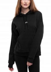Bluza damska adidas Essentials Small Logo French Terry. Czarne bluzy adidas, l, bez wzorów, z bawełny, klasyczne, bez ramiączek, z kapturem. Za 242.05 zł.