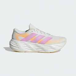 BUTY DO BIEGANIA GALAXY 8. Białe buty do biegania adidas, bez wzorów, z syntetyku, bez zapięcia, do biegania. Za 239.00 zł.