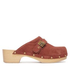 Klapki Scholl. Brązowe klapki Scholl, bez wzorów, bez obcasa, bez zapięcia. Za 759.99 zł.