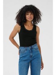 Kaffe Top w kolorze czarnym rozmiar: XL. Czarne topy Kaffe, xl, bez wzorów, bez kołnierzyka, bez ramiączek. Za 78.99 zł.