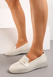 Beżowe Sportowe Mokasyny z Elastyczną Ażurową Cholewką Tykoletta. Brązowe buty sportowe lifestyle Renee, w ażurowe wzory. W wyprzedaży za 62.99 zł.