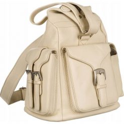 Plecak damski vintage ecru CA8719 ECRU. Plecaki bez wzorów, z materiału, bez dodatków. Za 139.99 zł.