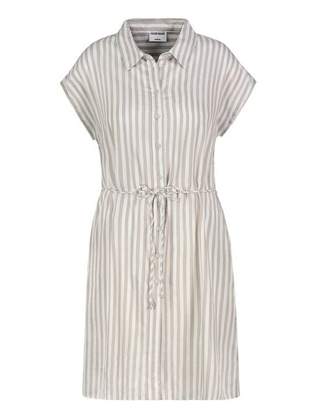 Fresh Made Sukienka koszulowa w kolorze białym rozmiar: XL. Białe sukienki Fresh Made, na co dzień, xl, bez wzorów, z tkaniny, bez kołnierzyka, bez ramiączek, midi, koszulowe. Za 96.37 zł.