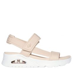 Sandały damskie SKECHERS Uno Summer Stand 2. Brązowe sandały Skechers, bez wzorów, bez obcasa, bez zapięcia. Za 209.99 zł.