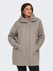 ONLY Płaszcz przejściowy w kolorze szarobrązowym rozmiar: XL-54. Brązowe płaszcze ONLY, xl, bez wzorów, bez kaptura. Za 145.26 zł.