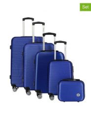 Geographical Norway 5-częściowy zestaw "Salomun" w kolorze niebieskim rozmiar: onesize. Niebieskie walizki Geographical Norway. Za 565.99 zł.