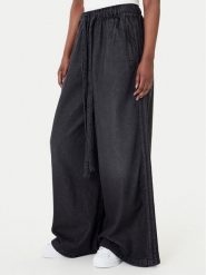 Adidas Jeansy KD3919 Czarny Wide Leg. Czarne jeansy adidas, bez wzorów, z bawełny. Za 509.99 zł.