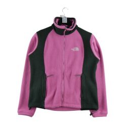 Second life - Kurtka polarowa TNF Pink dla kobiet - Jak nowy. Czerwone kurtki The North Face, bez wzorów, z polaru, sportowe, bez kaptura. Za 152.24 zł.
