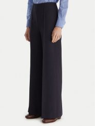 Tommy Hilfiger Spodnie palazzo WW0WW48406 Granatowy Wide Leg. Niebieskie spodnie materiałowe Tommy Hilfiger, bez wzorów, z materiału. Za 649.99 zł.