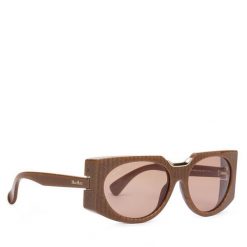 Okulary przeciwsłoneczne Max Mara. Brązowe okulary przeciwsłoneczne Max Mara, bez wzorów. Za 919.99 zł.