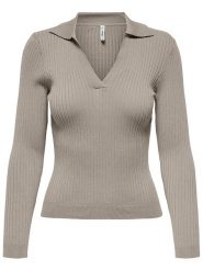 ONLY Sweter w kolorze szarobrązowym rozmiar: S. Brązowe swetry ONLY, s, bez wzorów, bez ramiączek. Za 70.41 zł.