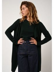 AUTHENTIC CASHMERE Kaszmirowy kardigan "Chésery" w kolorze ciemnozielonym rozmiar: XL. Zielone swetry AUTHENTIC CASHMERE, xl, bez wzorów, z kaszmiru, bez ramiączek. Za 480.90 zł.