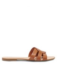 ONLY Shoes Klapki Onlfeli-4 15319426 Brązowy. Brązowe klapki ONLY SHOES, bez wzorów, ze skóry, bez obcasa, bez zapięcia. Za 79.99 zł.