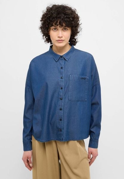 Damska Koszula Mustang Style Ruby Denim Blue 1015420 5000 840. Czerwone koszule Mustang, l, bez wzorów, z denimu, bez kołnierzyka, bez ramiączek. Za 199.99 zł.