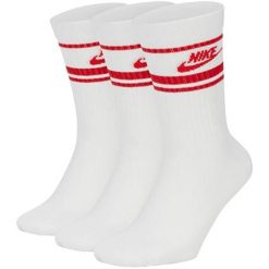 SKARPETY Nike Sportswear Everyday Essential Crew Socks 3, Dla obu płci. Białe skarpetki Nike, bez wzorów, z poliesteru. Za 190.00 zł.
