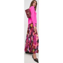 MAX&Co. spódnica kolor różowy maxi rozkloszowana. Czerwone spódnice MAX&Co., m, bez wzorów, z tkaniny, maxi, plisowane. Za 819.99 zł.