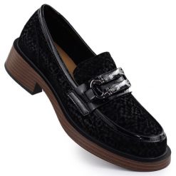 Skórzane półbuty damskie lordsy D&A S.Barski Premium Collection MR52-176. Półbuty wsuwane S.BARSKI, bez wzorów, ze skóry, eleganckie, bez obcasa. Za 265.99 zł.