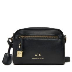 Torebka Armani Exchange. Czarne listonoszki Armani Exchange, bez wzorów, bez dodatków. Za 559.99 zł.