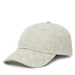 Czapka z daszkiem Calvin Klein. Brązowe czapki z daszkiem Calvin Klein, bez wzorów. Za 219.99 zł.