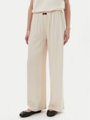 Eleh Spodnie palazzo ESS250049 Écru Regular Fit. Spodnie materiałowe Eleh, bez wzorów, z materiału. Za 419.99 zł.