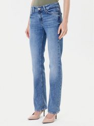 Guess Jeansy W5YA0R D5QP2 Niebieski Regular Fit. Niebieskie jeansy Guess, z aplikacjami, z bawełny. Za 369.99 zł.