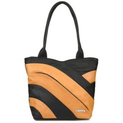 Shopperka skórzana Beltimore L38 czarno-camelowa. Czarne torebki klasyczne bez wzorów, ze skóry, biznesowe, na ramię, duże, bez dodatków. Za 208.99 zł.