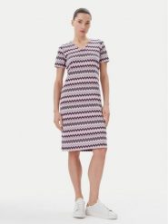 Olsen Sukienka dzianinowa 13002002 Kolorowy Regular Fit. Sukienki Olsen, bez wzorów, z dzianiny, bez kołnierzyka, bez ramiączek. Za 379.99 zł.