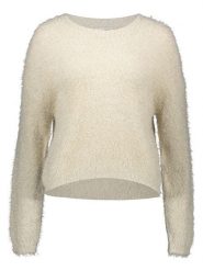 Pieces Sweter w kolorze kremowym rozmiar: XS. Brązowe swetry Pieces, xs, bez wzorów, bez ramiączek. Za 130.99 zł.