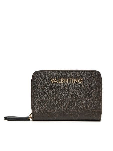 Valentino Portfel Lady Re VPS8GT137 Czarny. Czarne portfele Valentino, bez wzorów, ze skóry. Za 179.99 zł.