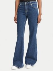 HUGO Jeansy Gelissa_4_B 50569843 Granatowy Flare Fit. Niebieskie jeansy Hugo, bez wzorów, z bawełny. Za 449.99 zł.