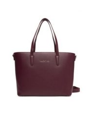 Valentino Torebka Zero Re VBS7B301 Bordowy. Czerwone torebki klasyczne Valentino, bez wzorów, ze skóry, bez dodatków. Za 579.99 zł.