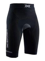 X-Bionic Szorty kolarskie w kolorze czarnym rozmiar: M. Czarne szorty sportowe X BIONIC, bez wzorów, z materiału, rowerowe. Za 461.21 zł.