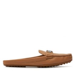 Klapki LAUREN RALPH LAUREN. Brązowe klapki Lauren Ralph Lauren, bez wzorów, bez obcasa, bez zapięcia. Za 449.99 zł.