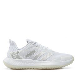 Buty do tenisa adidas. Białe buty treningowe adidas, bez wzorów, bez zapięcia, tenisowe. Za 379.99 zł.
