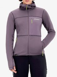 Bluza rozpinana damska Berghaus Ridge-Hiker Hoody. Fioletowe bluzy z kapturem Berghaus, s, bez wzorów, z materiału, z kapturem, trekkingowe. Za 571.99 zł.