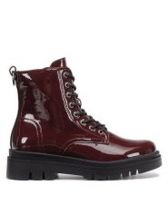DeeZee Botki WYL3972-1 Bordowy. Czerwone botki DeeZee, bez wzorów, bez obcasa, na płaskiej podeszwie, bez zapięcia. Za 143.99 zł.